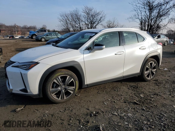 2021 Lexus UX 200 with VIN JTHX3JBH4M2037480, listed as a Copart auction lot 86453554 with 72,699 mi miles and Salvage title. Bid and sale history available at DreamBid. Image 1.