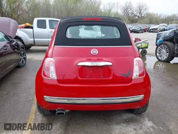 2013 FIAT 500 Lounge with VIN 3C3CFFER8DT677980, listed as a IAAI auction lot 41914691 with 95,830 mi miles and . Bid and sale history available at DreamBid. Image 15.