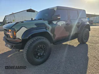 2022 Ford Bronco Raptor with VIN 1FMEE5JR6NLA50100, listed as a Copart auction lot 76635584 with 4,654 mi miles and Salvage Title. Bid and sale history available at carsss.com. Image 2.