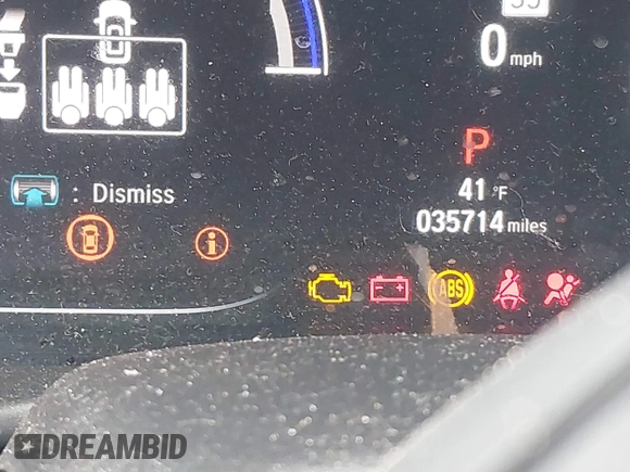 2022 Honda Accord Touring with VIN 1HGCV3F90NA007703, listed as a IAAI auction lot 41506563 with 35,714 mi miles and . Bid and sale history available at DreamBid. Image 15.