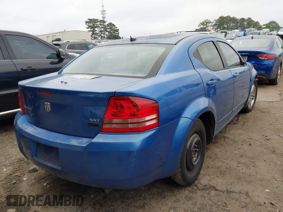 2008 Dodge Avenger SXT with VIN 1B3LC56R48N684509, listed as a IAAI auction lot 42119980 with 248,556 mi miles and . Bid and sale history available at DreamBid. Image 4.