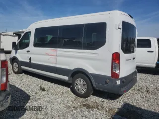2015 Ford Transit Passenger XL with VIN 1FBAX2CM1FKB00328, listed as a Copart auction lot 43079865 with 55,851 mi miles and Salvage Title. Bid and sale history available at carsss.com. Image 2.