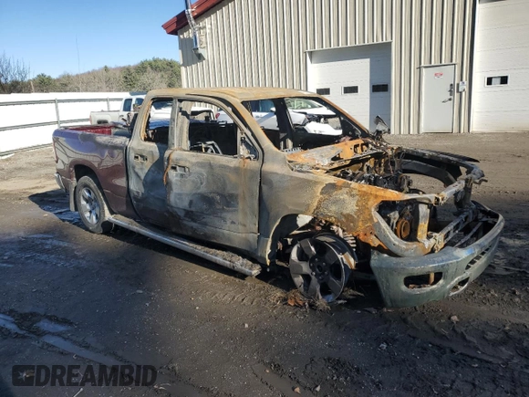 2022 Ram 1500 Big Horn z VIN 1C6SRFBT1NN162956, wystawiony jako Copart lot #49651225 z przebiegiem Nie podano mil oraz Szkoda całkowita • Salvage title. Historia ofert i sprzedaży dostępna na DreamBid. Obrazek 4.