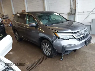 2019 Honda Pilot EX z VIN 5FNYF6H38KB015112, wystawiony jako IAAI lot #42350662 z przebiegiem 119 584 mil mil oraz . Historia ofert i sprzedaży dostępna na DreamBid. Obrazek 1.