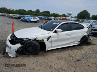 2024 BMW M3 with VIN WBS53AY03RFT42908, listed as a Copart auction lot 59687875 with Not provided miles and Salvage title. Bid and sale history available at DreamBid. Image 1.