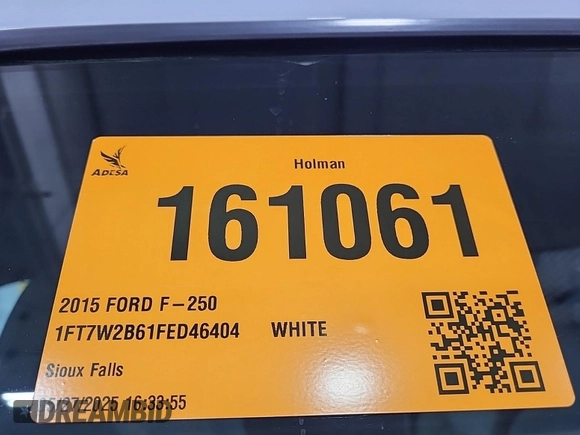 2015 Ford F-250 Lariat с VIN 1FT7W2B61FED46404, выставлен на аукционе IAAI как лот 42566193 с пробегом 306 588 миль миль и . История ставок и продаж доступна на DreamBid. Изображение 33.