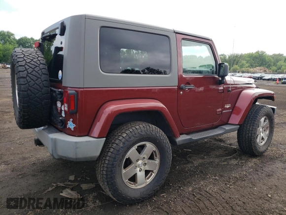2008 Jeep Wrangler Sahara with VIN 1J4FA54178L566037, listed as a Copart auction lot 61439685 with 115,812 mi miles and Salvage title. Bid and sale history available at DreamBid. Image 3.