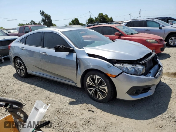 2017 Honda Civic EX-L z VIN 19XFC1F7XHE207946, wystawiony jako Copart lot #58730425 z przebiegiem 58 564 mil mil oraz Szkoda całkowita • Salvage title. Historia ofert i sprzedaży dostępna na DreamBid. Obrazek 4.