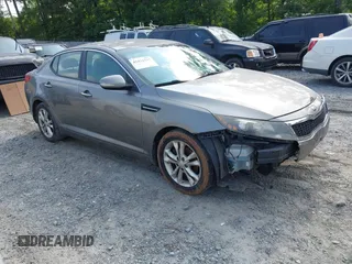 2013 Kia Optima EX z VIN 5XXGN4A79DG179906, wystawiony jako IAAI lot #42422337 z przebiegiem 249 604 mil mil oraz . Historia ofert i sprzedaży dostępna na DreamBid. Obrazek 1.