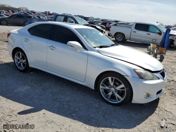 2010 Lexus IS 250 with VIN JTHBF5C24A2096401, listed as a Copart auction lot 51515805 with 128,203 mi miles and Salvage Title. Bid and sale history available at carsss.com. Image 4.