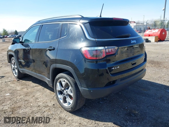 2020 Jeep Compass Limited with VIN 3C4NJDCB4LT119586, listed as a IAAI auction lot 41961357 with 67,426 mi miles and . Bid and sale history available at DreamBid. Image 3.