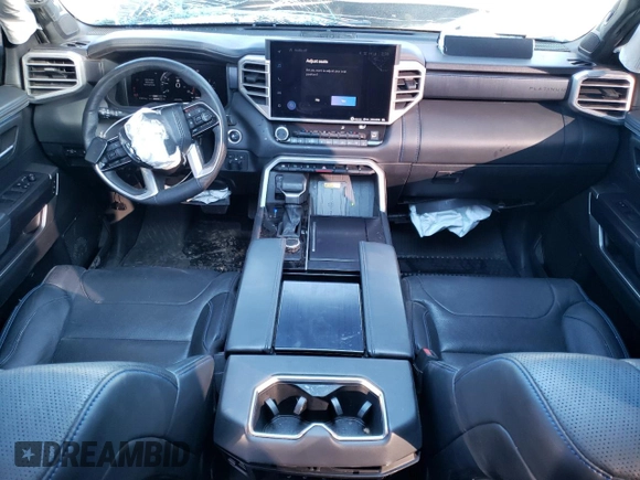 2023 Toyota Tundra Platinum with VIN 5TFNA5DB3PX084778, listed as a Copart auction lot 87190314 with 19,051 mi miles and Salvage title. Bid and sale history available at DreamBid. Image 8.