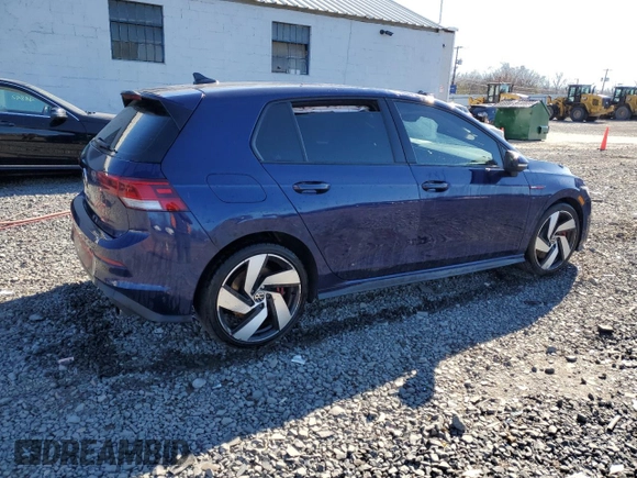 2022 Volkswagen GTI with VIN WVWH87CD9NW205792, listed as a Copart auction lot 48170955 with 51,430 mi miles and Salvage title. Bid and sale history available at DreamBid. Image 3.