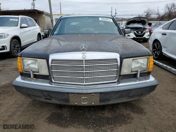 1991 Mercedes-Benz 420 Series 420SEL with VIN WDBCA35E6MA588873, listed as a Copart auction lot 49659915 with 85,565 mi miles and Non Repairable. Bid and sale history available at carsss.com. Image 5.