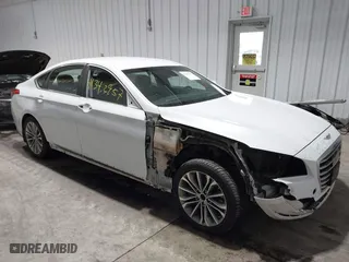 2017 Genesis G80 3.8L with VIN KMHGN4JE4HU204253, listed as a IAAI auction lot 41342957 with 123,049 mi miles. Bid and sale history available at carsss.com. Image 1.