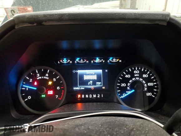 2016 Ford F-150 XLT with VIN 1FTFX1EF6GFB52185, listed as a Copart auction lot 49766145 with 104,921 mi miles and Salvage Title. Bid and sale history available at carsss.com. Image 9.