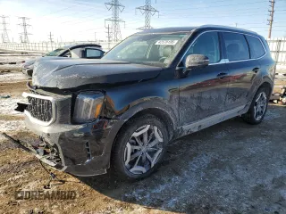 2024 Kia Telluride EX with VIN 5XYP3DGC2RG547470, listed as a Copart auction lot 42578195 with 7,193 mi miles and Salvage Title. Bid and sale history available at carsss.com. Image 1.