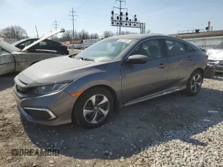 2019 Honda Civic Sedan LX with VIN 19XFC2F61KE020549, listed as a Copart auction lot 48212125 with 122,778 mi miles and Salvage Title. Bid and sale history available at carsss.com. Image 1.