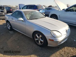 2001 Mercedes-Benz SLK-Class with VIN WDBKK65F31F207109, listed as a Copart auction lot 75494174 with Not Provided miles and Salvage Title. Bid and sale history available at carsss.com. Image 4.