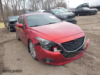 2014 Mazda Mazda3 s Grand Touring with VIN JM1BM1M38E1102395, listed as a IAAI auction lot 41845525 with 227,150 mi miles. Bid and sale history available at carsss.com. Image 1.