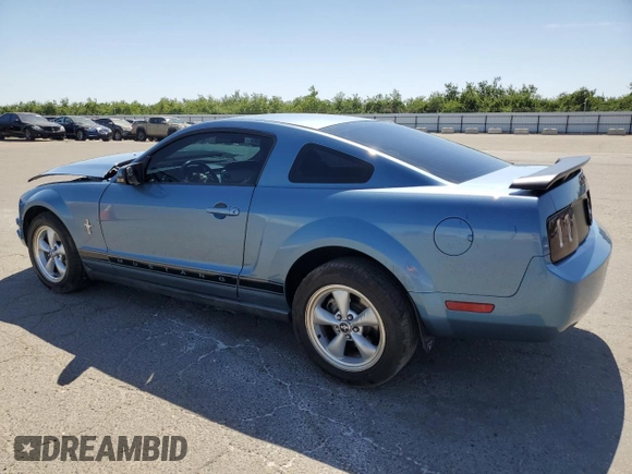 2007 Ford Mustang Deluxe with VIN 1ZVFT80N875349736, listed as a Copart auction lot 58098075 with 195,370 mi miles and Salvage title. Bid and sale history available at DreamBid. Image 2.
