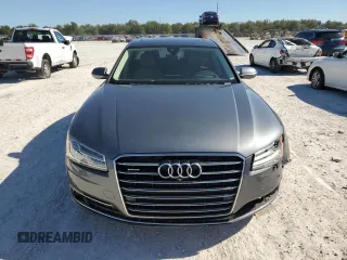 2015 Audi A8 with VIN WAUJGAFD5FN009026, listed as a Copart auction lot 81938904 with 122,880 mi miles and Salvage title. Bid and sale history available at DreamBid. Image 5.