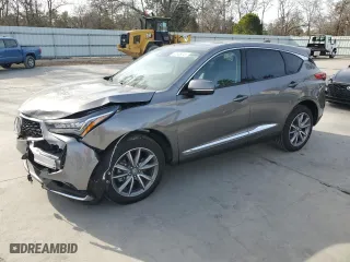 2022 Acura RDX w/Technology Package with VIN 5J8TC1H50NL000257, listed as a Copart auction lot 87536045 with 29,859 mi miles and Salvage Title. Bid and sale history available at carsss.com. Image 1.
