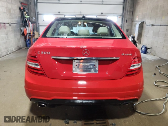 2014 Mercedes-Benz C with VIN WDDGF8AB6EG202289, listed as a Copart auction lot 51733915 with 129,245 mi miles and Salvage Title. Bid and sale history available at carsss.com. Image 6.