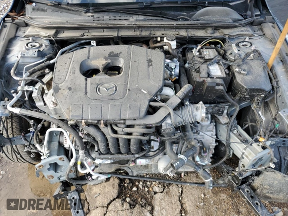 2024 Mazda 3 S Carbon Edition with VIN 3MZBPBCM7RM415645, listed as a Copart auction lot 45153125 with 25,541 mi miles and Salvage title. Bid and sale history available at DreamBid. Image 11.