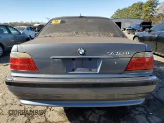 2001 BMW 7 Series 740iL with VIN WBAGH834X1DP20434, listed as a Copart auction lot 85572754 with 0 mi miles and Clean Title. Bid and sale history available at carsss.com. Image 6.