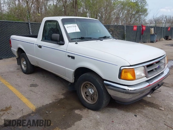 1997 Ford Ranger XLT with VIN 1FTCR10A7VPB50574, listed as a IAAI auction lot 41937918 with 166,312 mi miles and . Bid and sale history available at DreamBid. Image 1.