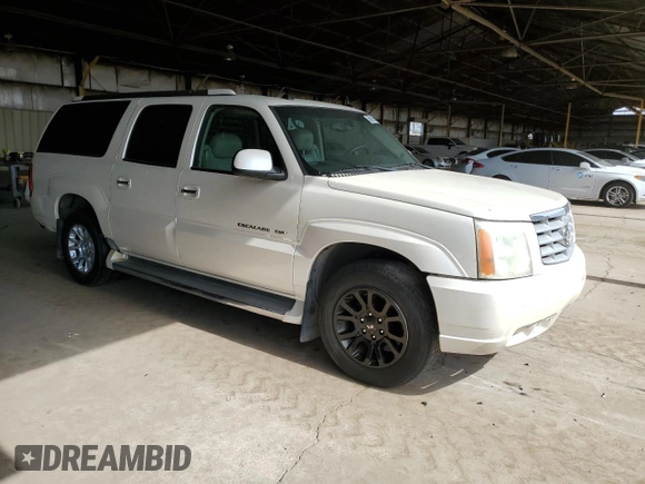2005 Cadillac Escalade ESV z VIN 3GYFK66N55G118200, wystawiony jako Copart lot #59018515 z przebiegiem 200 801 mil mil oraz Szkoda całkowita • Salvage title. Historia ofert i sprzedaży dostępna na DreamBid. Obrazek 4.