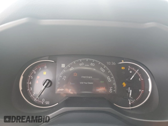 2025 Toyota RAV4 XLE Premium with VIN 2T3C1RFV1SW389635, listed as a Copart auction lot 61661535 with 3,630 mi miles and Salvage title. Bid and sale history available at DreamBid. Image 9.