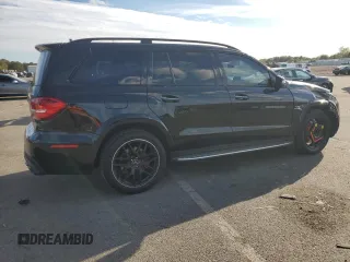 2018 Mercedes-Benz GLS 63 AMG with VIN 4JGDF7FE5JB060580, listed as a Copart auction lot 74040014 with 62,749 mi miles and Salvage title. Bid and sale history available at DreamBid. Image 3.