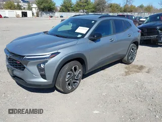 2024 Chevrolet Trax 2RS with VIN KL77LJE27RC210948, listed as a IAAI auction lot 41763379 with 12,536 mi miles and . Bid and sale history available at DreamBid. Image 2.