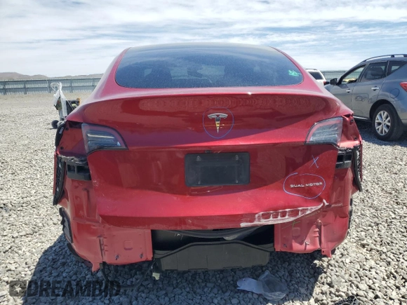 2024 Tesla Model Y Long Range с VIN 7SAYGDEE2RF988958, выставлен на аукционе Copart как лот 58066795 с пробегом 26 356 миль миль и Списание • Salvage title. История ставок и продаж доступна на DreamBid. Изображение 6.