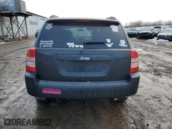 2009 Jeep Compass North with VIN 1J4FT47B39D110394, listed as a Copart auction lot 46528355 with 144,494 mi miles and Salvage Title. Bid and sale history available at carsss.com. Image 6.