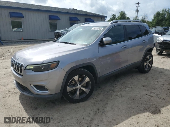 2019 Jeep Cherokee Limited with VIN 1C4PJLDB2KD324295, listed as a Copart auction lot 60706455 with 103,551 mi miles and Non repairable. Bid and sale history available at DreamBid. Image 1.