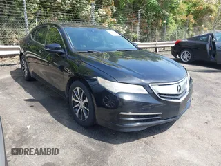 2015 Acura TLX Tech with VIN 19UUB1F57FA005463, listed as a IAAI auction lot 42027656 with 171,708 mi miles. Bid and sale history available at carsss.com. Image 1.