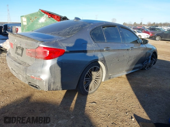 2019 BMW 5 Series M550i xDrive with VIN WBAJB9C51KB464283, listed as a IAAI auction lot 41397420 with Not provided miles and . Bid and sale history available at DreamBid. Image 4.