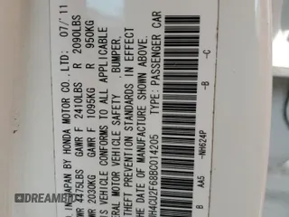 2011 Acura TSX z VIN JH4CU2F68BC014205, wystawiony jako Copart lot #56191075 z przebiegiem 133 129 mil mil oraz Szkoda całkowita • Salvage title. Historia ofert i sprzedaży dostępna na DreamBid. Obrazek 12.