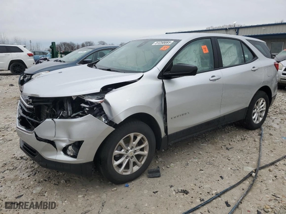2020 Chevrolet Equinox LS with VIN 3GNAXSEV7LS623412, listed as a Copart auction lot 51258085 with 0 mi miles and Non Repairable. Bid and sale history available at carsss.com. Image 1.