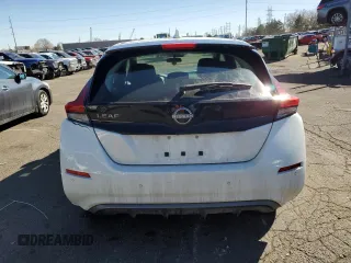 2025 Nissan LEAF S with VIN 1N4AZ1BV0SC557877, listed as a Copart auction lot 46803635 with 5,304 mi miles and Salvage Title. Bid and sale history available at carsss.com. Image 6.
