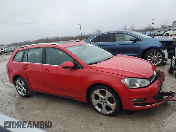 2015 Volkswagen Golf SportWagen TDI SE with VIN 3VWCA7AU3FM505246, listed as a Copart auction lot 45821964 with 98,305 mi miles. Bid and sale history available at carsss.com. Image 4.