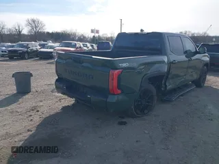 2023 Toyota Tundra Limited with VIN 5TFJA5DBXPX081603, listed as a IAAI auction lot 41293156 with 15,155 mi miles and . Bid and sale history available at DreamBid. Image 4.