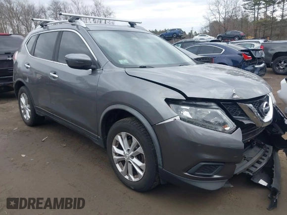 2016 Nissan Rogue SV with VIN KNMAT2MV6GP695258, listed as a IAAI auction lot 41720496 with 148,149 mi miles and . Bid and sale history available at carsss.com. Image 1.