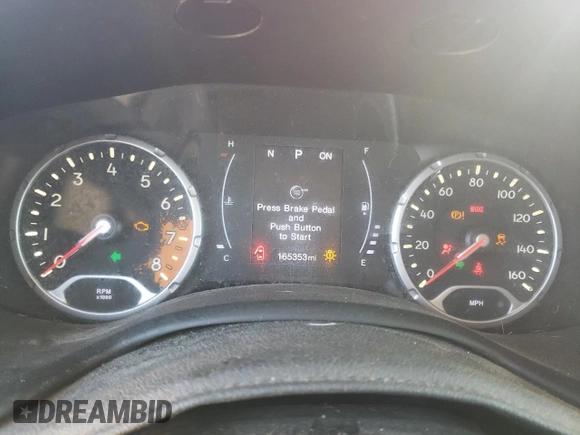 2018 Jeep Renegade Latitude with VIN ZACCJABB5JPG71223, listed as a Copart auction lot 48385545 with 165,353 mi miles and Non Repairable. Bid and sale history available at carsss.com. Image 9.