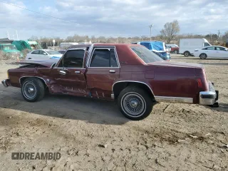 1987 Ford Ltd Crown Victoria with VIN 2FABP73F8HX128759, listed as a Copart auction lot 49956845 with 0 mi miles and Salvage Title. Bid and sale history available at carsss.com. Image 2.
