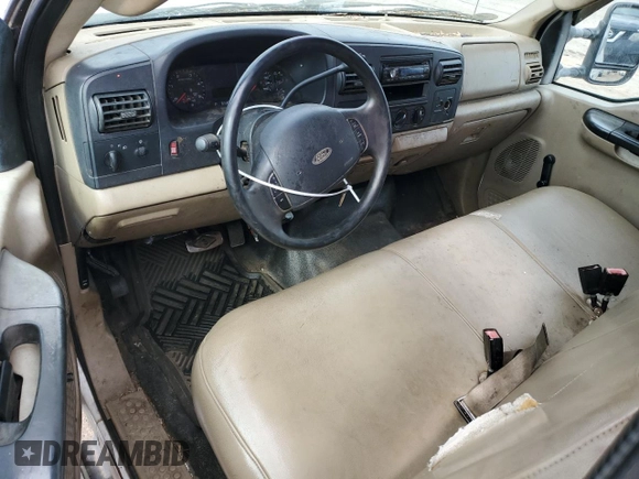 2005 Ford F-250 XL with VIN 1FTSX21P45ED31783, listed as a Copart auction lot 57981395 with 174,726 mi miles and Clean title. Bid and sale history available at DreamBid. Image 8.