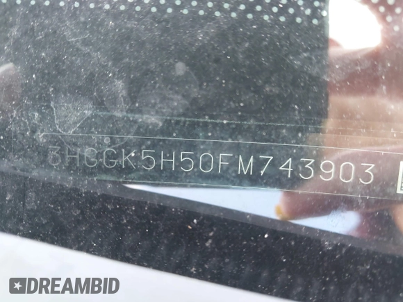 2015 Honda Fit LX с VIN 3HGGK5H50FM743903, выставлен на аукционе IAAI как лот 42763646 с пробегом 177 213 миль миль и . История ставок и продаж доступна на DreamBid. Изображение 9.